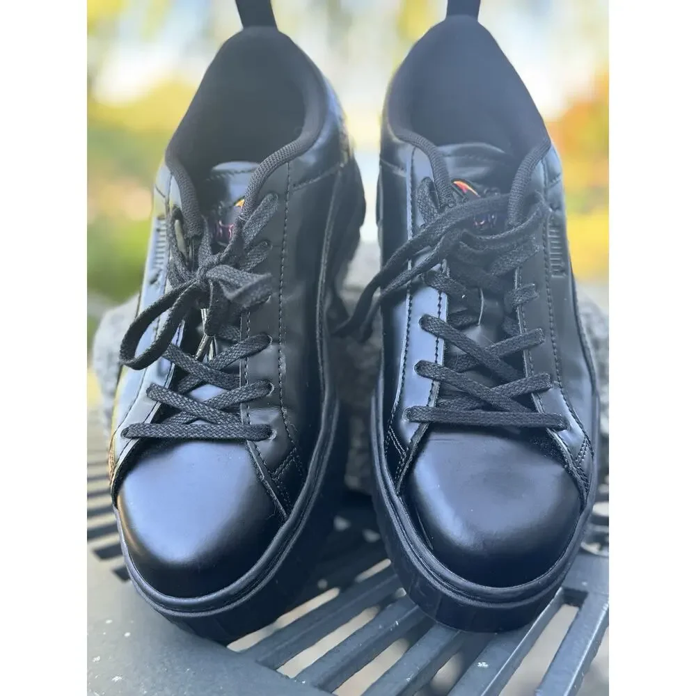 Puma Dua Lipa X Mayze Flutur Women Size 7.5 Black Sneakers Casual Shoes 388013